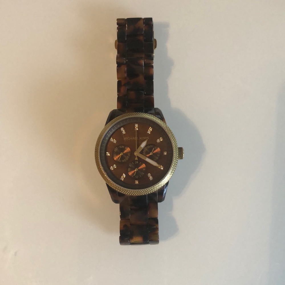 Michael Kors tortoise watch